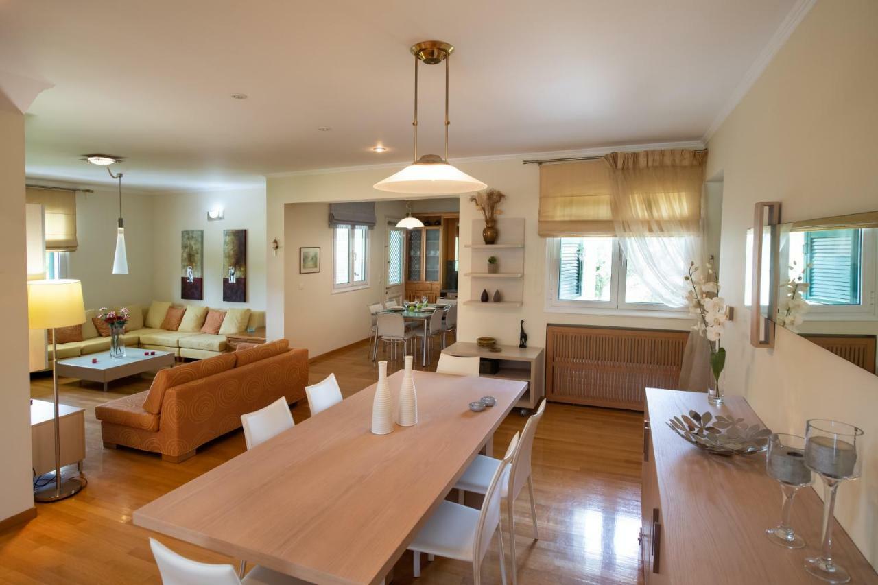 Violet Luxury Villa Kalligoni Bagian luar foto