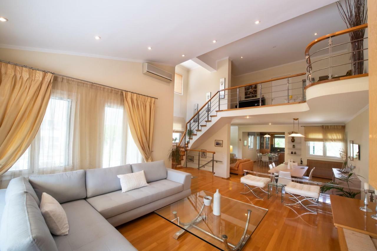 Violet Luxury Villa Kalligoni Bagian luar foto