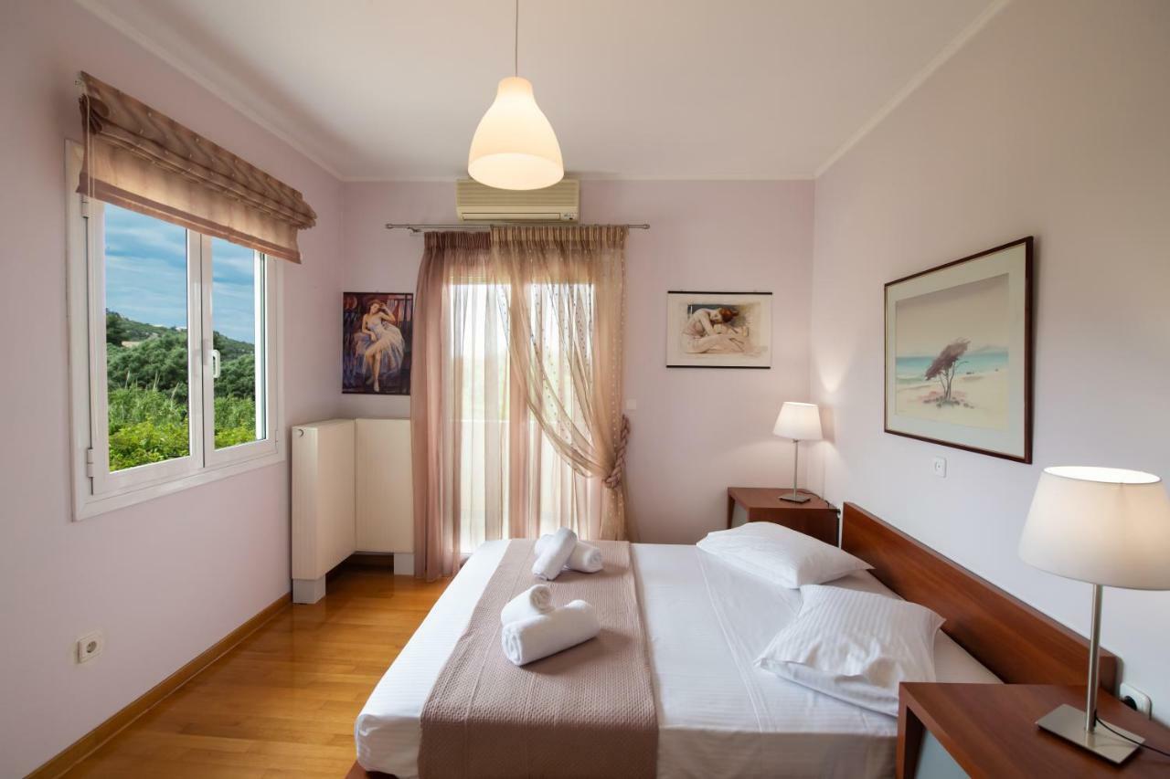 Violet Luxury Villa Kalligoni Bagian luar foto